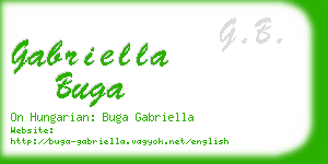 gabriella buga business card